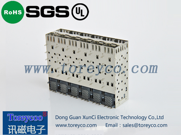 SFP光纖連接器2×6