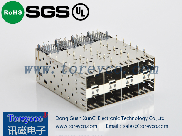 SFP 2×4光纖連接器