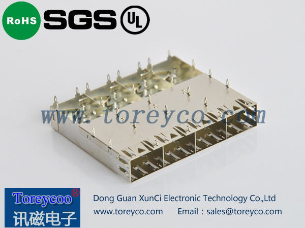 SFP光纖連接器1×4光纖連接器籠子