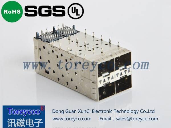 SFP 2×2光纖連接器 光纖模塊座